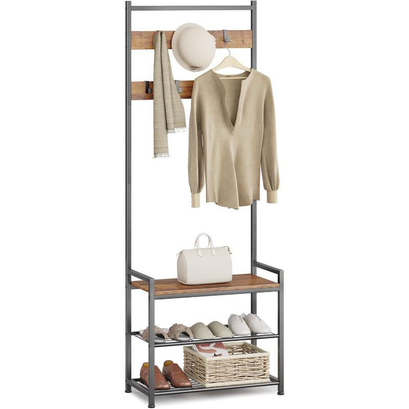 3-in-1 Entryway Hall Tree