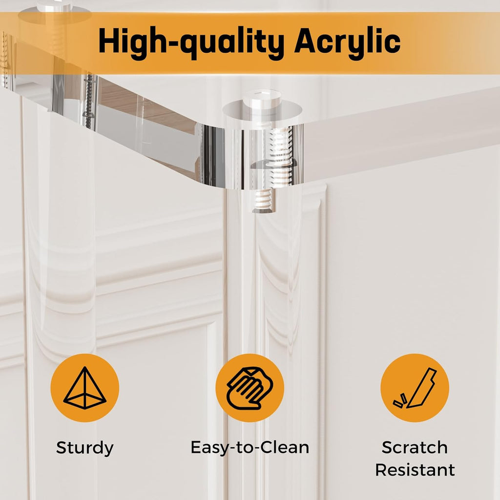 2-Tier Clear Acrylic Console Table