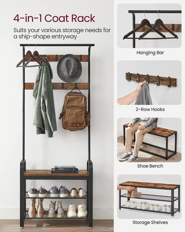 4-in-1 Hall Tree