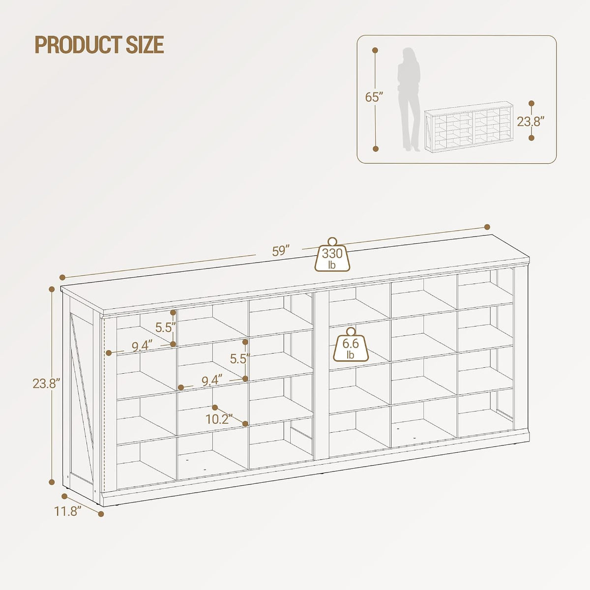 Wooden Shoe Storage Bench