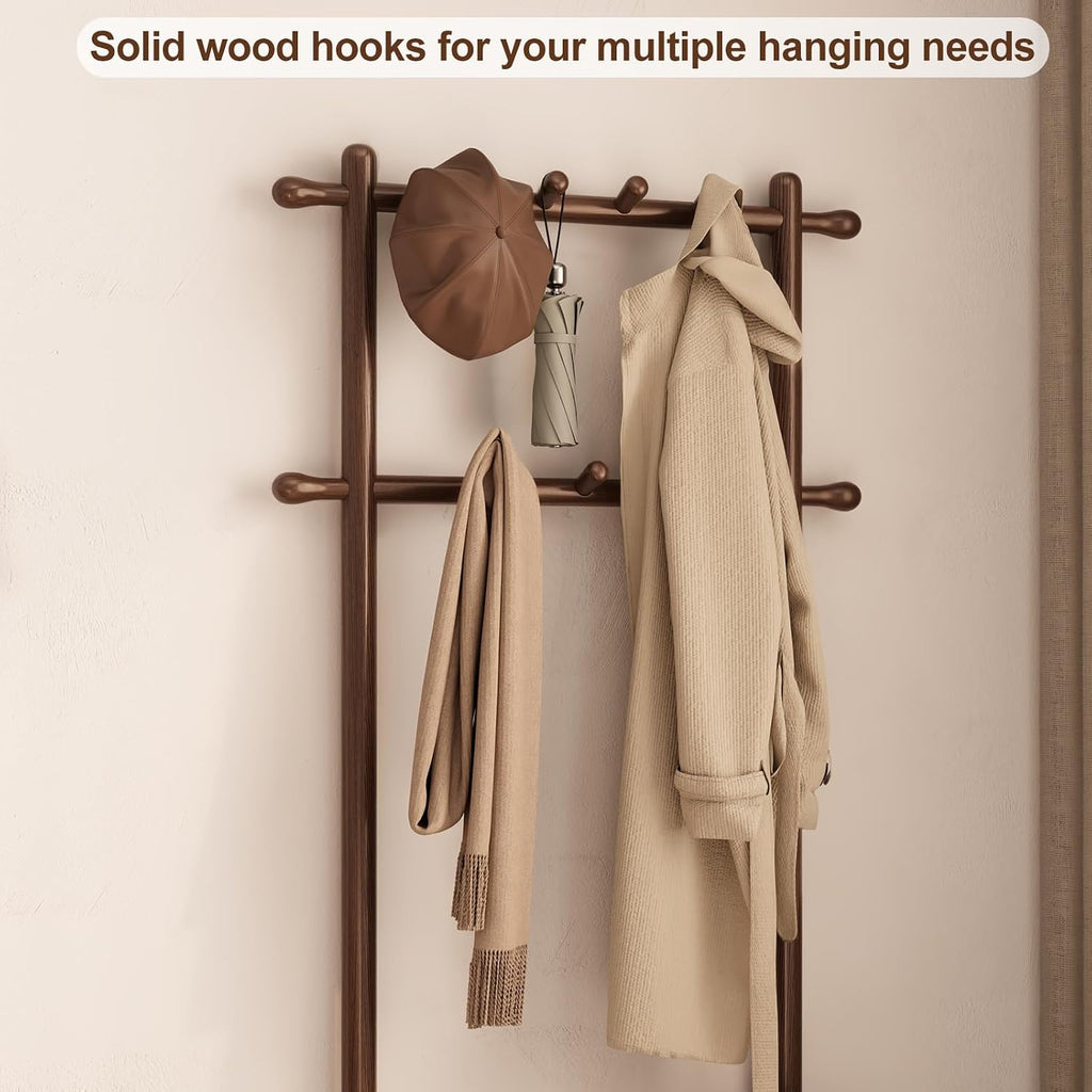 Wooden Entryway Hall Tree