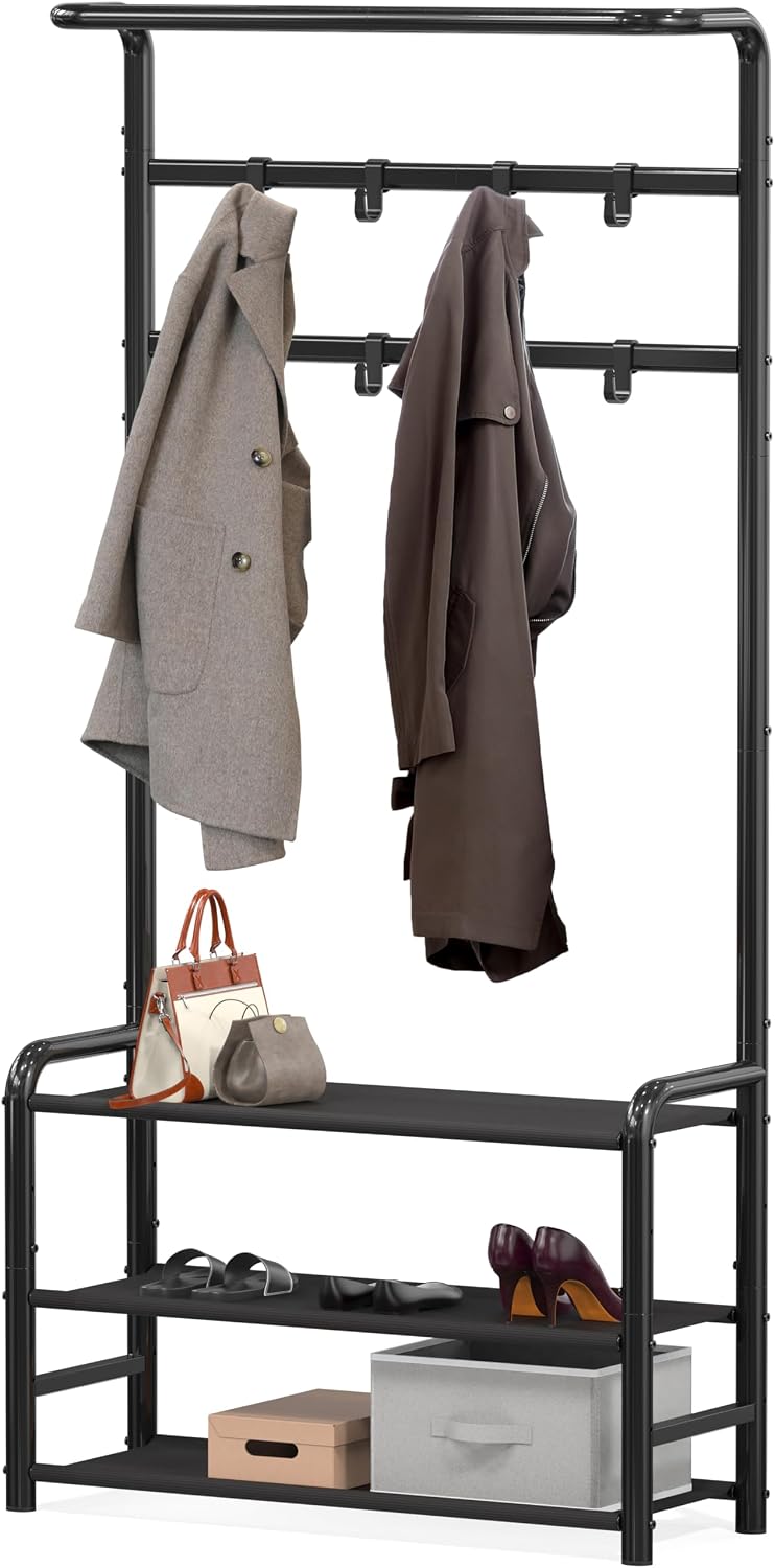 Metal Standing Coat Rack