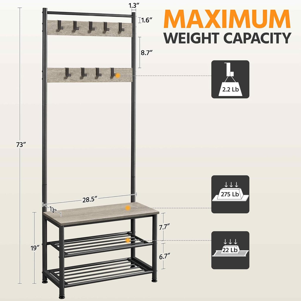 3-in-1 Hall Tree