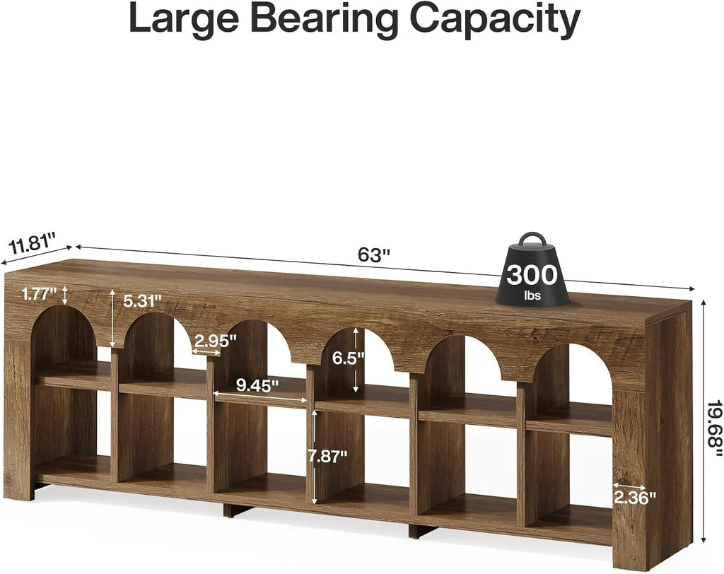 12-Cubby Shoe Bench