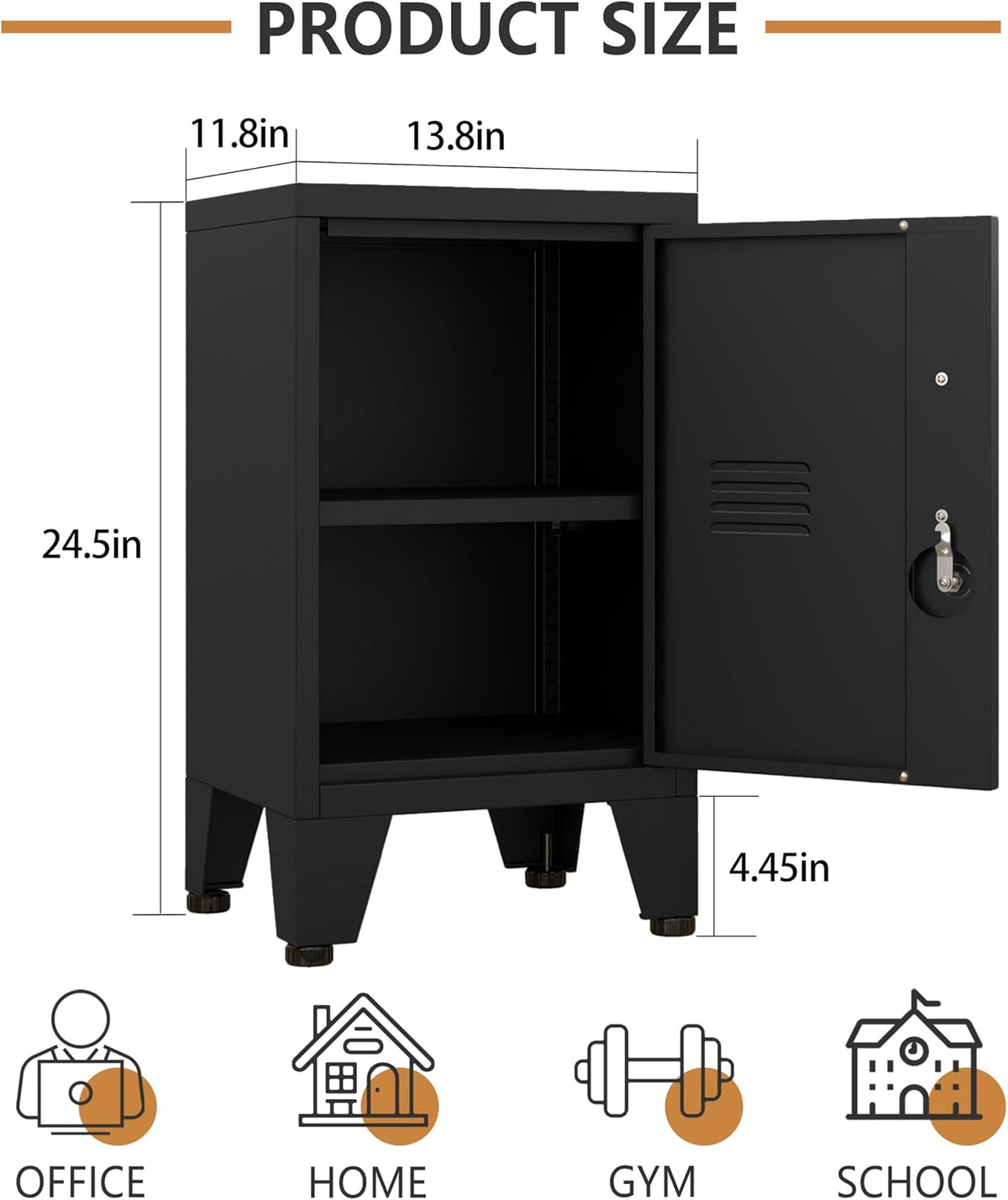 Single Door Metal Storage Locker
