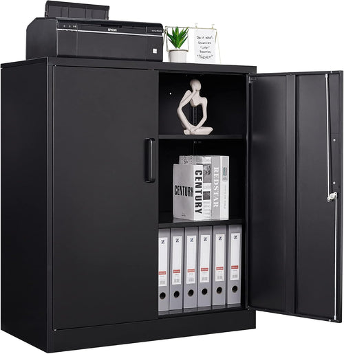 2-Door Lockable Metal Storage Cabinet