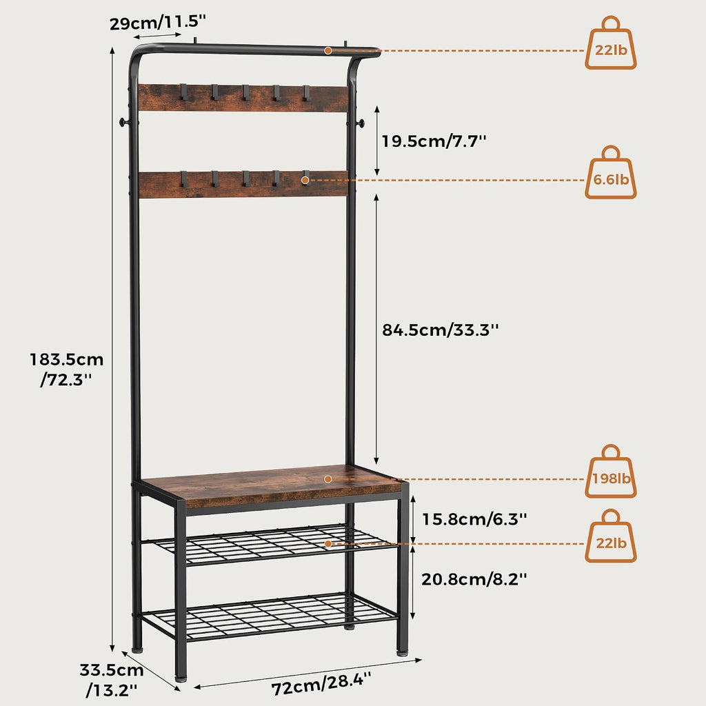 5-in-1 Hall Tree