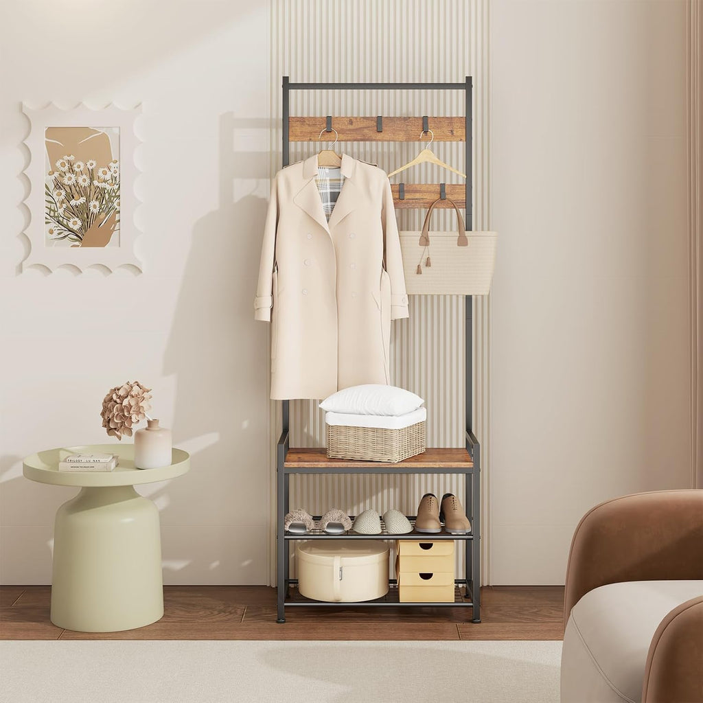 3-in-1 Entryway Hall Tree