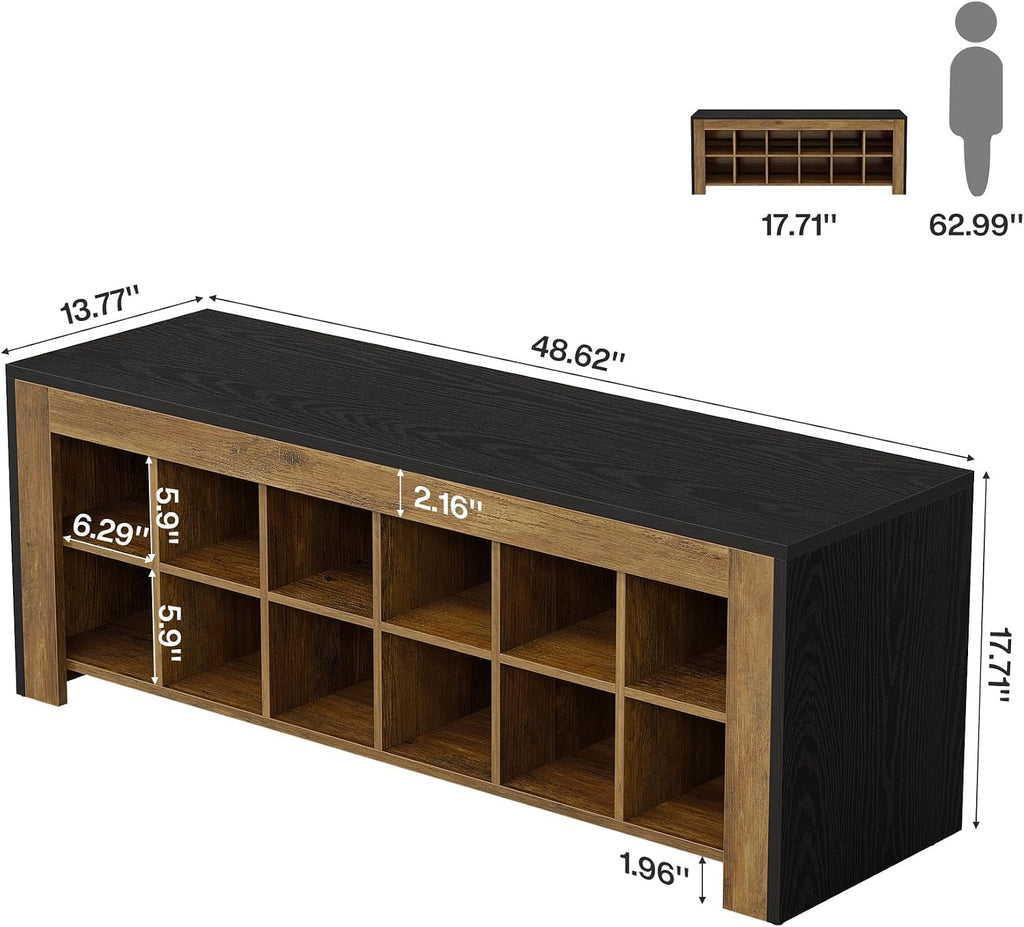 Farmhouse Shoe Bench