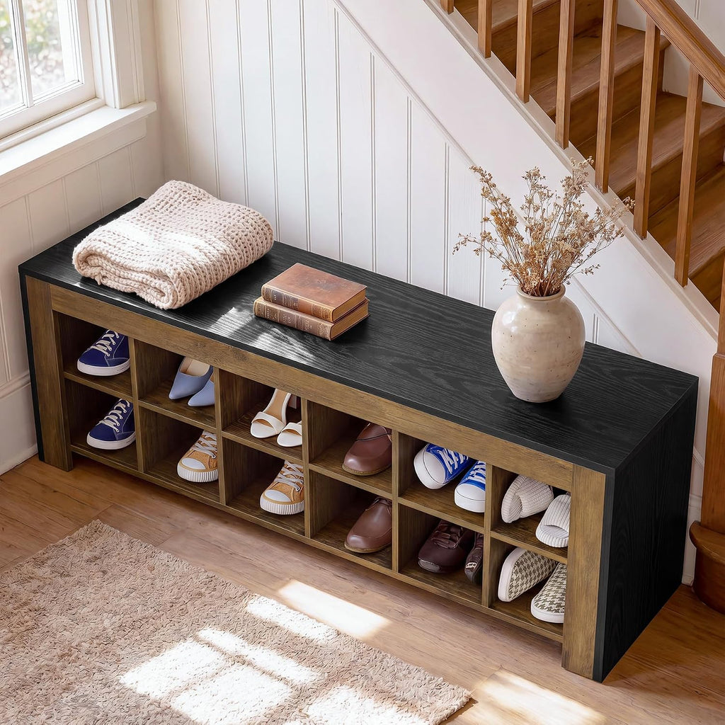 Farmhouse Shoe Bench