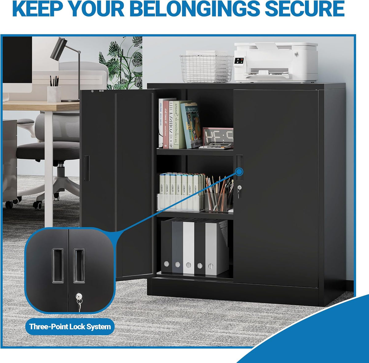 Metal Locking Storage Cabinet