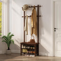 Wooden Entryway Hall Tree