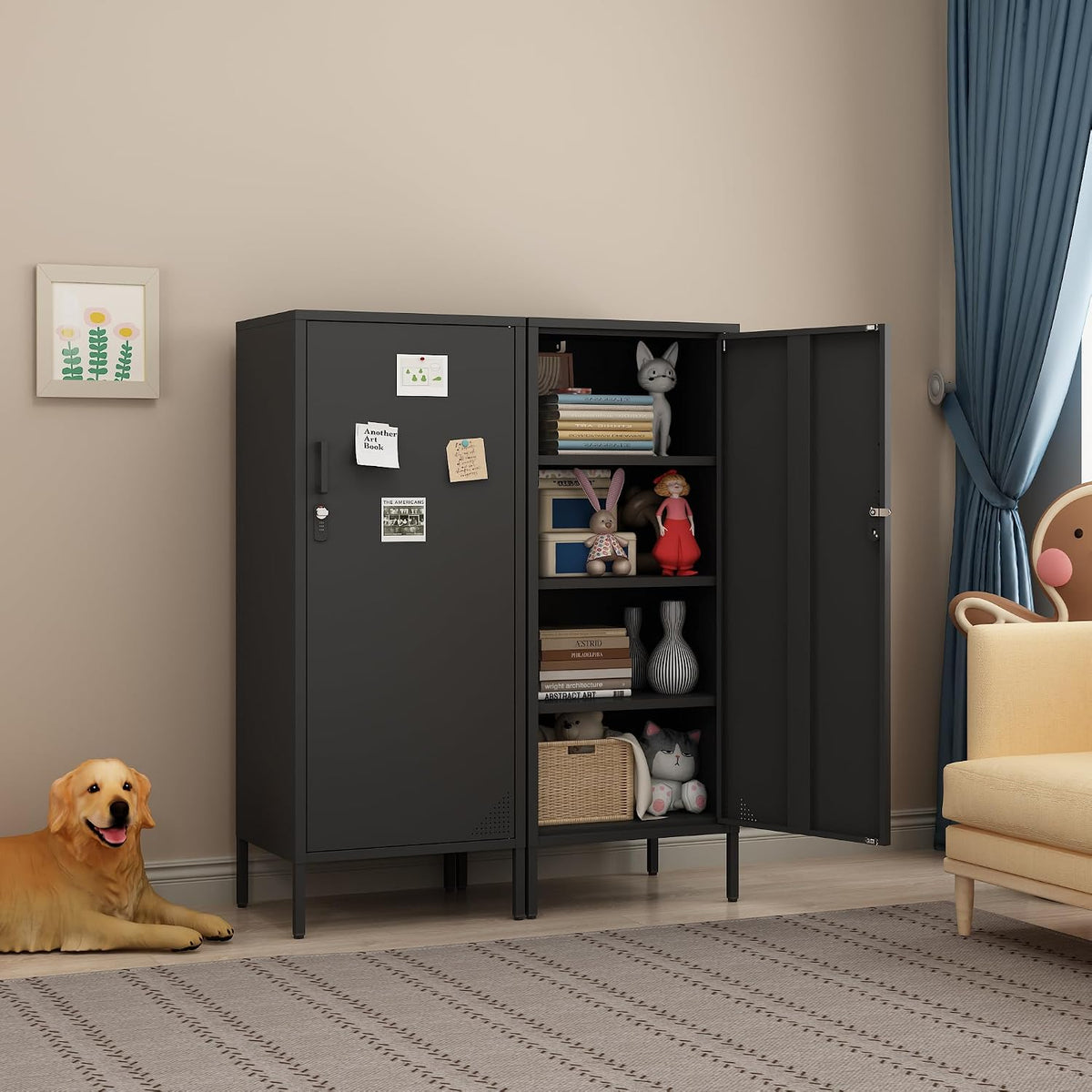 4-Tier Metal Storage Lockers