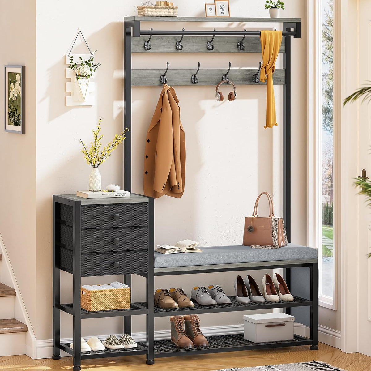 Multi Entryway Coat Rack
