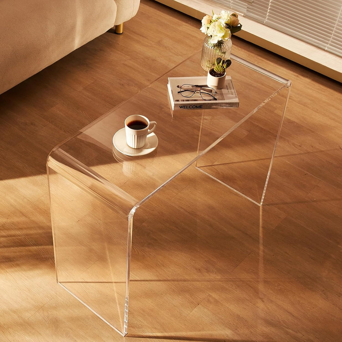 Clear Acrylic Console Table
