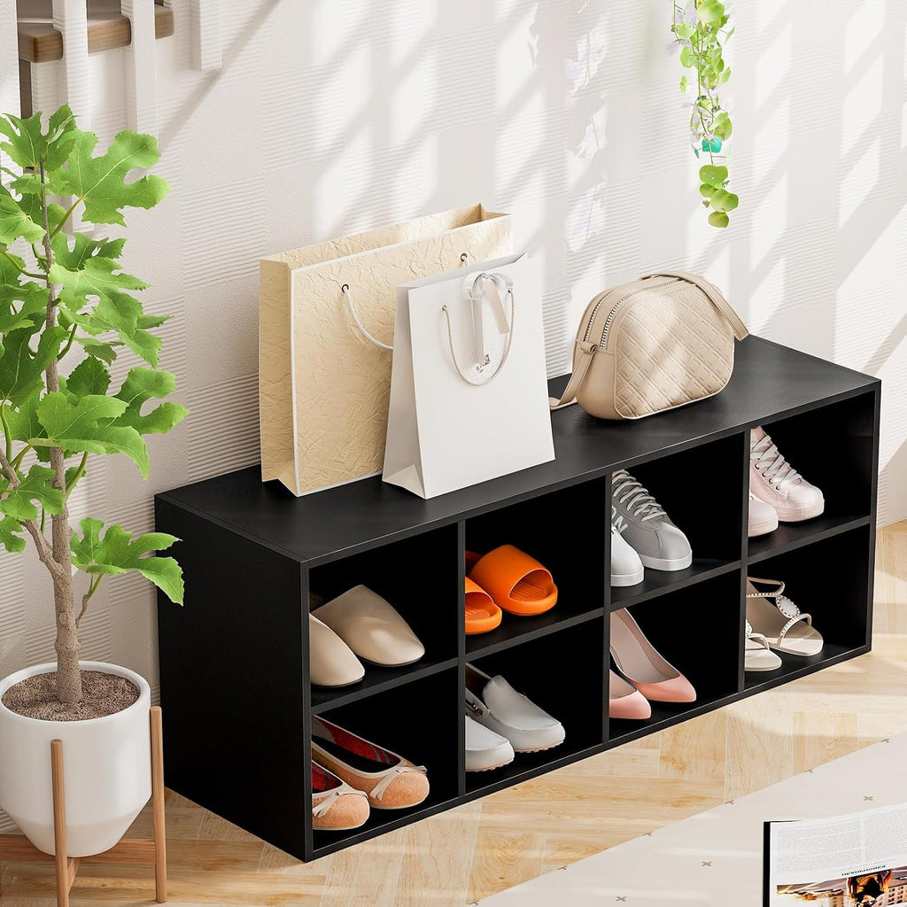 Cubby Shoe Storage Bench