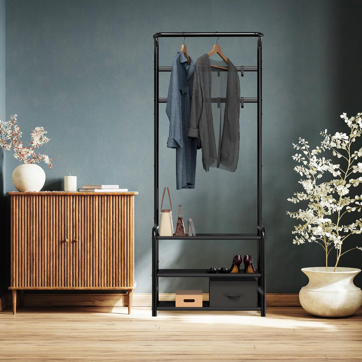 Metal Standing Coat Rack