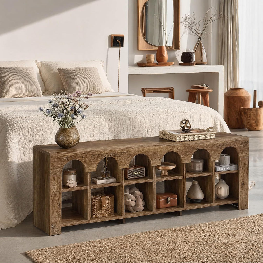 12-Cubby Shoe Bench