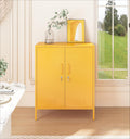 Yellow 2-Door Metal Storage Cabinet